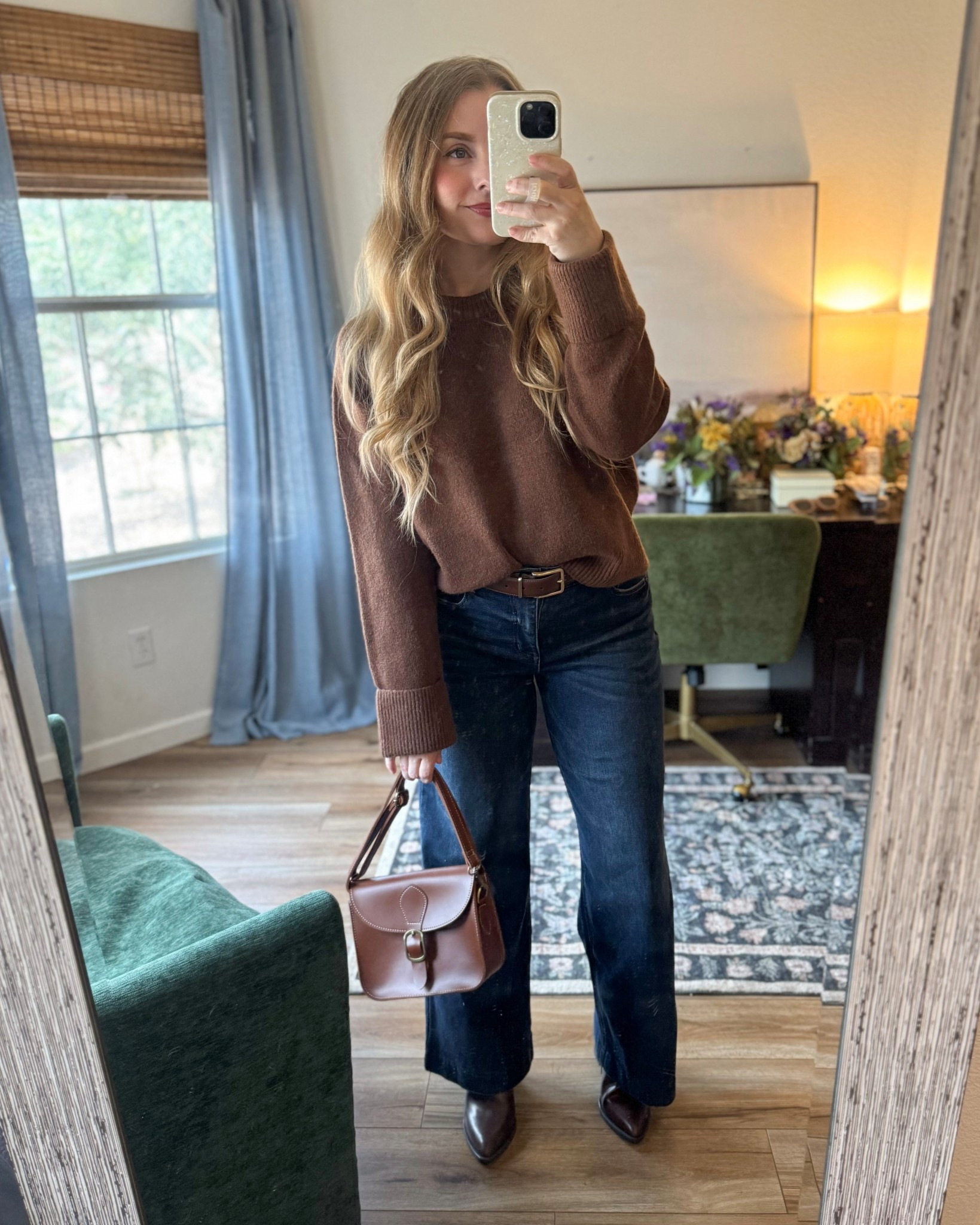 wide leg jeans outfits. casual winter outfits. oversized sweater.

wearing 1 size up (medium) in sweater and 1 size down (0) in jeans. 

#LTKSeasonal #LTKootd #LTKSaleAlert