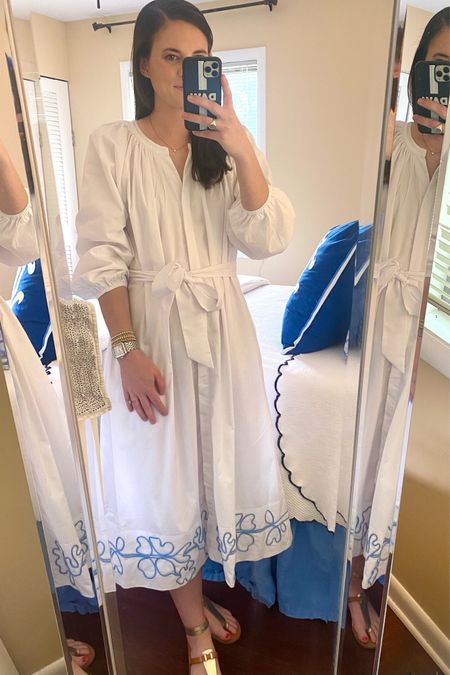 With a pajama drawer that won’t close, I’m thrilled that LAKE has expanded into day dresses and this “Brunch” dress is a winner! It’s fully lined, has pockets and hidden buttons, looks great with it without the sash, and has the most beautiful blue embroidery around the bottom. I love how effortless it feels getting dressed in this white knowing I’ll look out together! I got it in a size small and it’s perfectly roomy. This would make a fabulous Mother’s Day gift  

#LTKSeasonal #LTKunder100 #LTKGiftGuide