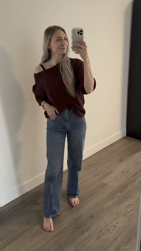 I love my black pair of these jeans so I had to get another one ! Linking both!! 
And my sweater is free people from a few seasons back . Will link similar options 🤎

#LTKSeasonal #LTKstyletip #LTKGiftGuide