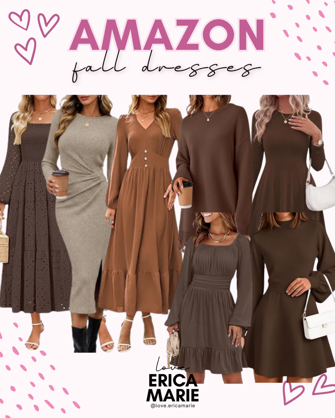 Refresh your fall wardrobe with cozy and stylish dresses you can wear all season long! From casual everyday looks to wedding guest dresses, date nights, work outfits, and special events, these fall dress finds are easy to style and perfect for cooler days. #FallFashion #FallDresses #FallOutfits #FallStyle #AmazonFashion #LTKFinds 

 #LTKgrwm #LTKootd #LTKSeasonal