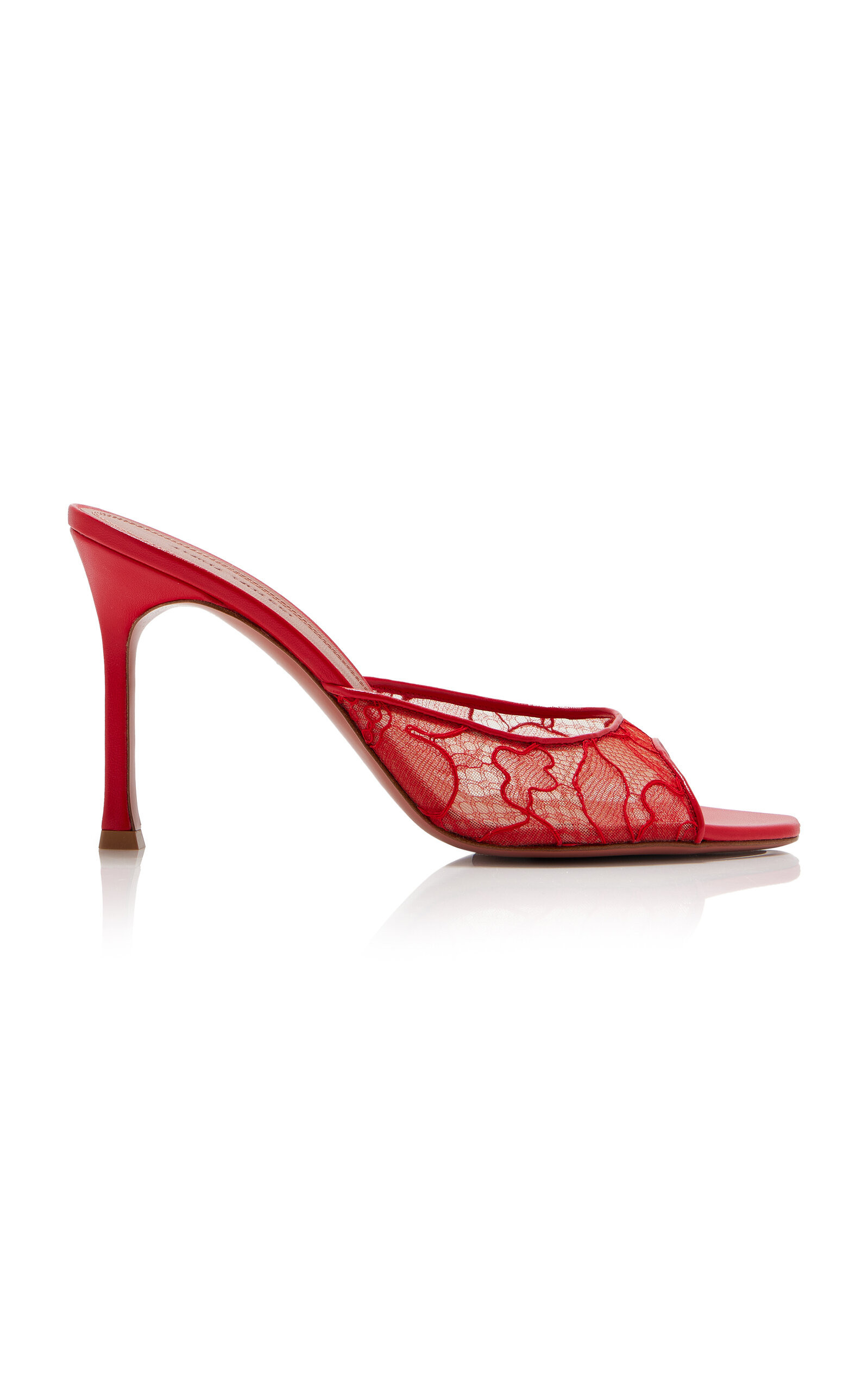 Amina Muaddi Alexa Lace Mules - Moda Operandi | Moda Operandi (Global)