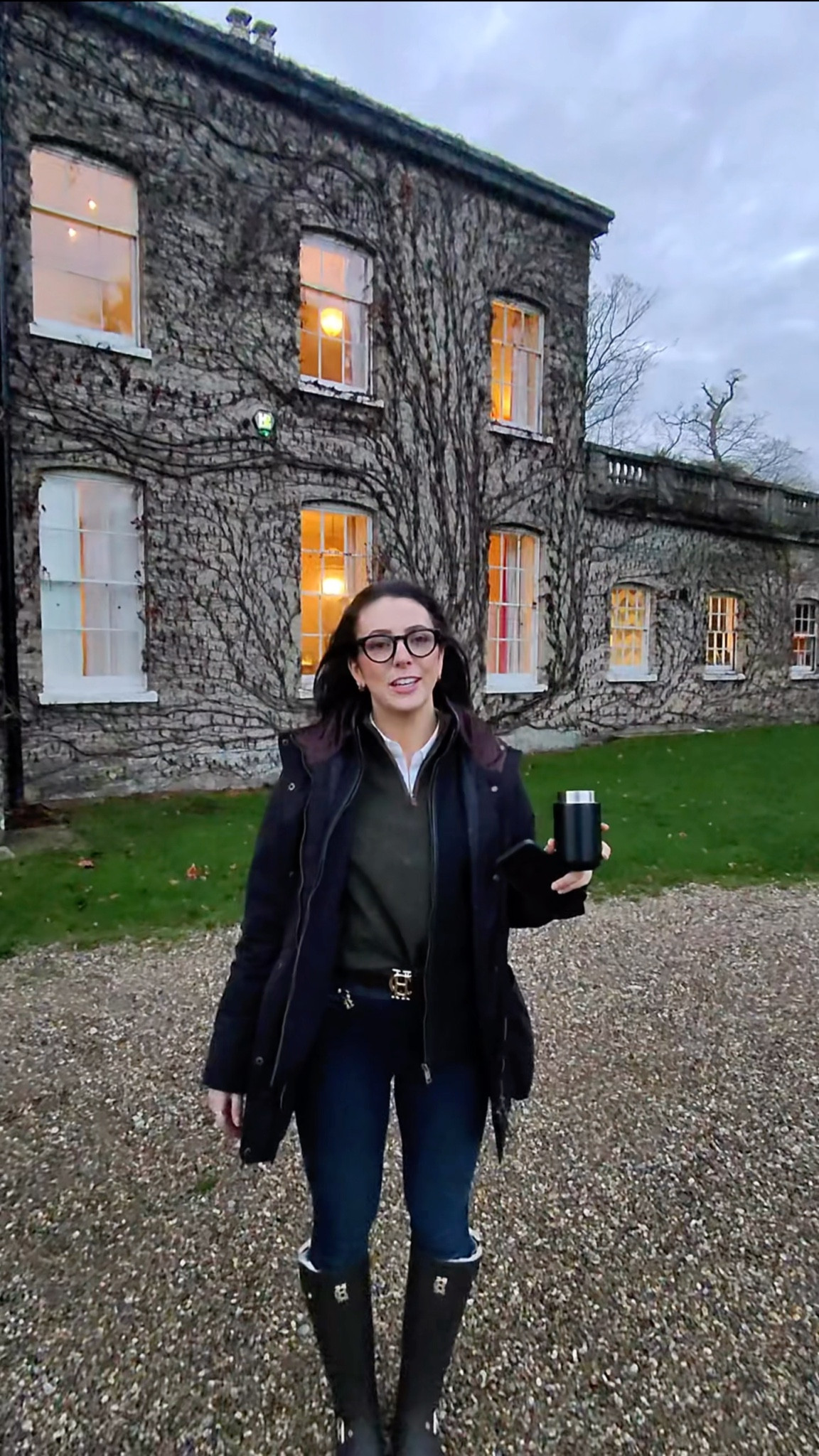 OOTD filmed on @raybanmeta 👓 linked the full look below! Holland Cooper, countryside outfit inspo, English countryside, British countryside outfit ideas, waterproof outfits 

#LTKootd #LTKSeasonal #LTKdayinmylife