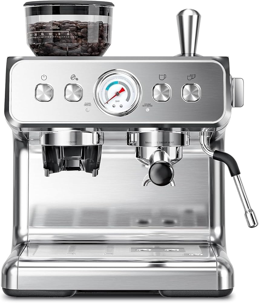 Kismile Espresso Machine with Grinder,20 Bar Expresso Coffee Machines,Espresso Maker with 30 Grin... | Amazon (US)