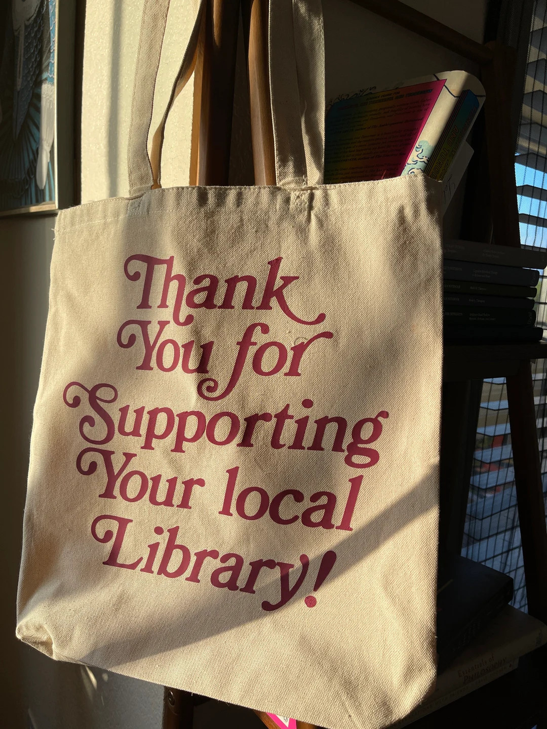 Support Your Local Library Aesthetic Trendy Tote Bag | Bookish Merch | Book Lover Gifts | Bookwor... | Etsy (US)