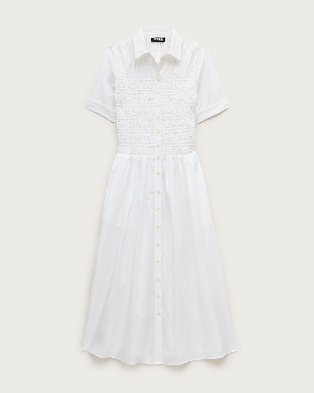 Petite Elsie shirt-dress in cotton poplin | J. Crew US