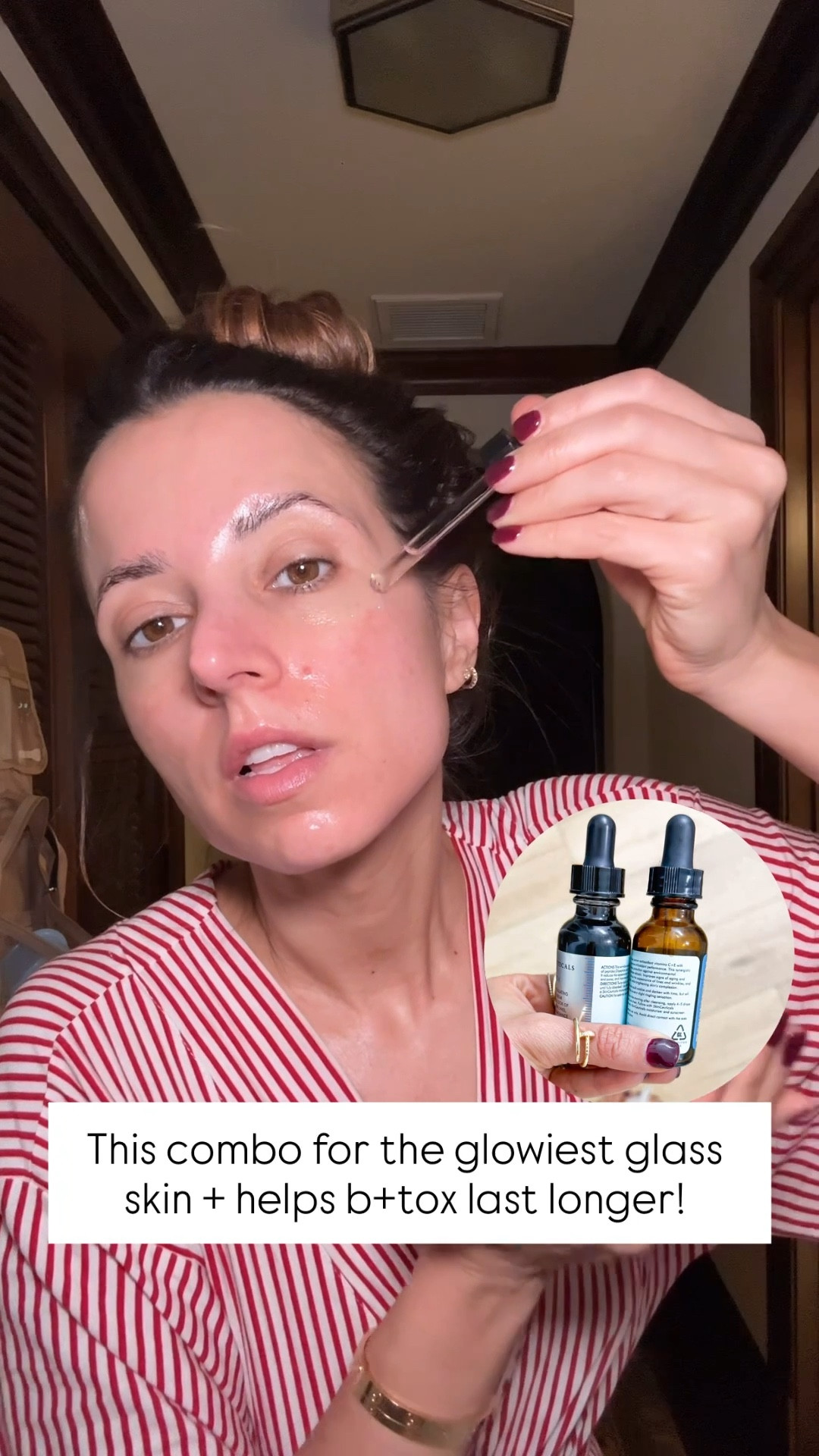 This combo for glassy and glowy skin! Both bottles last me 3-4 months! I use Skinceuticals Vit C serum first and then go in with the P-Tox (wrinkle eraser that will help Botox last longer).

#LTKmorningroutine #LTKBeauty #LTKgrwm