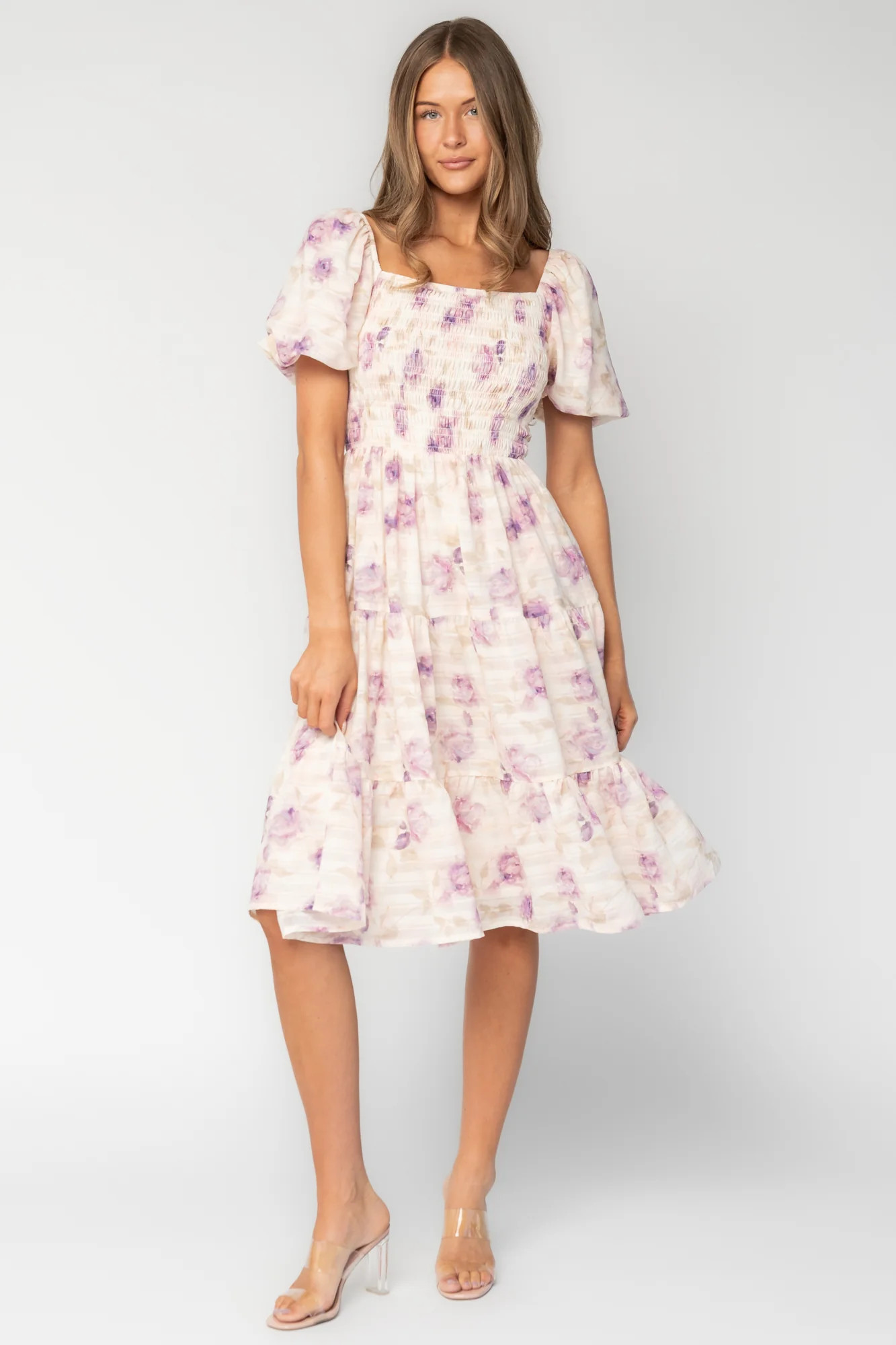 Mattea Smocked Midi Dress — Smocked Bodice | Baltic Born | Baltic Born