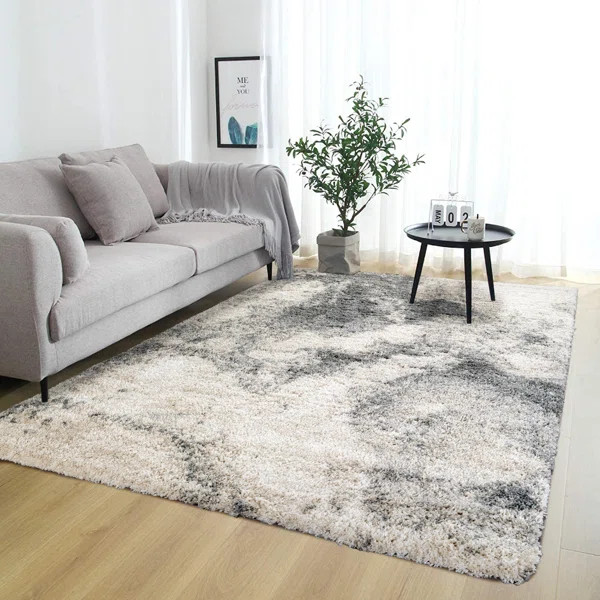 Shag Adrian Grey/Beige Rug | Wayfair North America