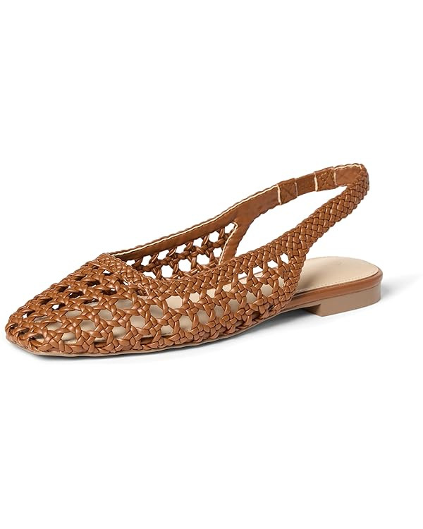 The Drop Women's Palma Woven Slingback Flat Sling Back Sandals | Amazon (US)