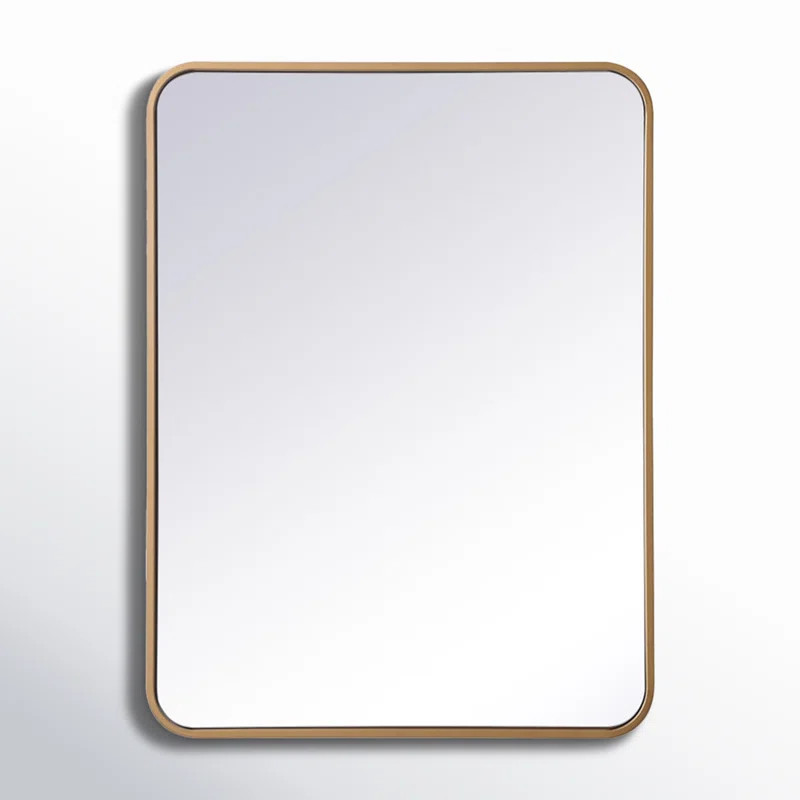 Sabine Metal Rounded Rectangle Wall Mirror | Wayfair North America