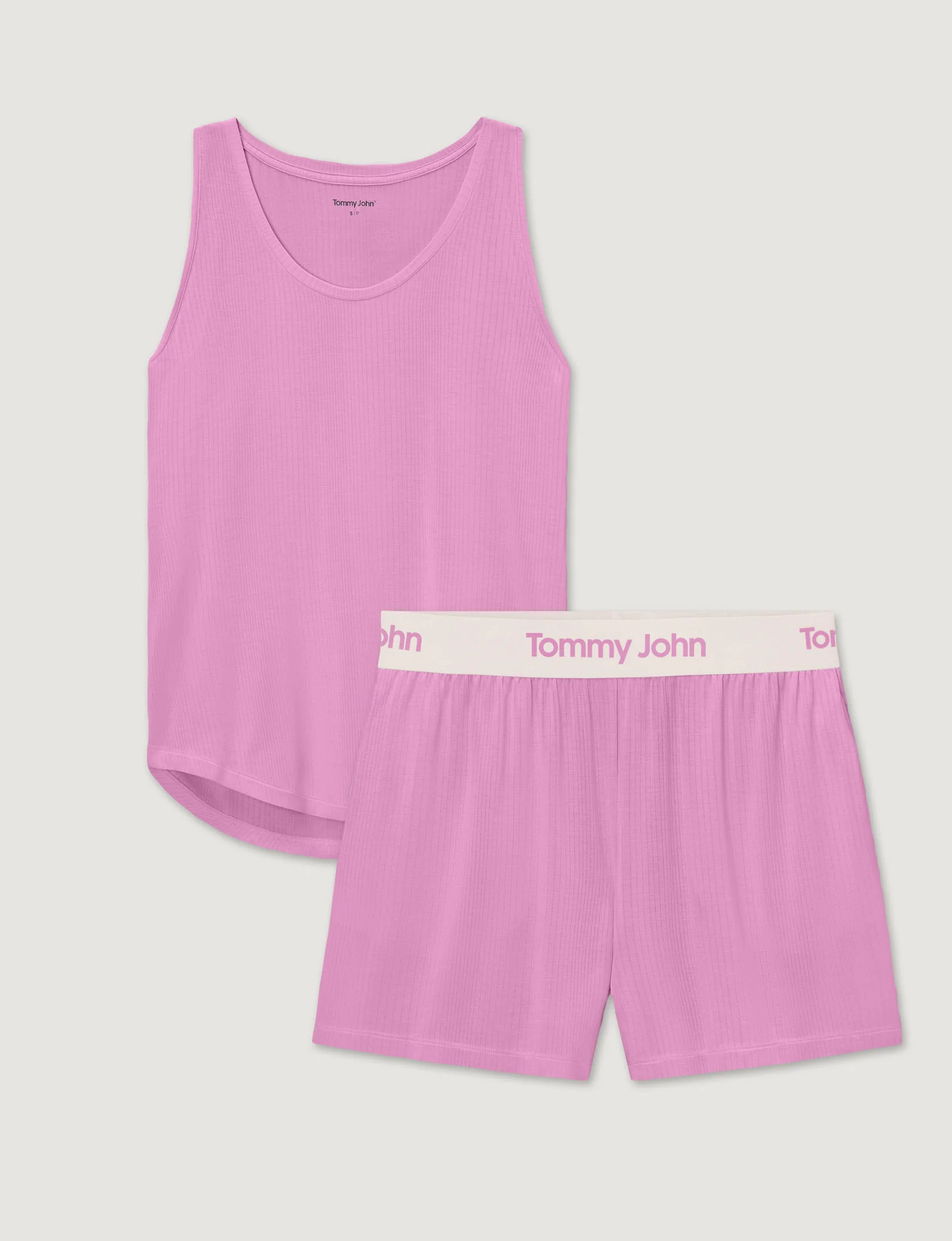 Women's Second Skin Luxe Rib Sleep Tank & Short Set | Tommy John