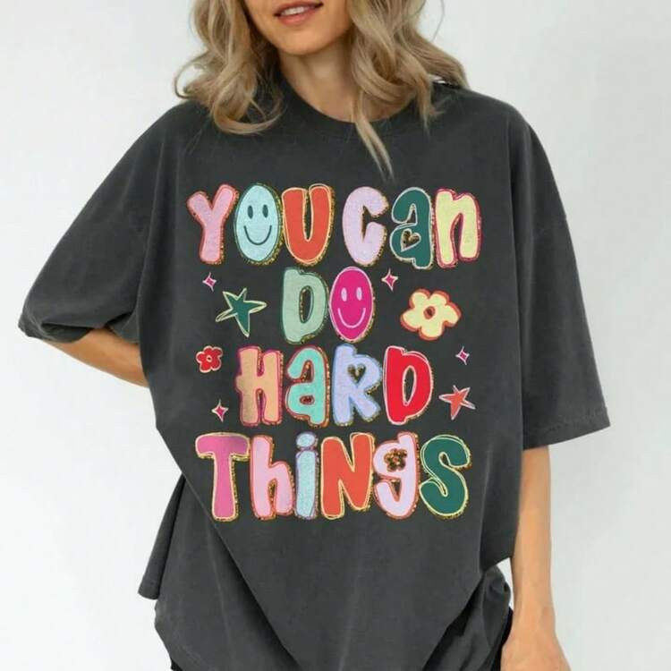 You Can Do Hard Things Teacher Shirt, School Counselor Shirt, Special Education Teacher Shirt, SP... | SHEIN
