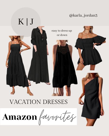 Chic vacation dresses from Amazon! Easy to dress down as beach cover ups or dress up for dinner and drinks. 

#LTKtravel #LTKstyletip #LTKfindsunder100