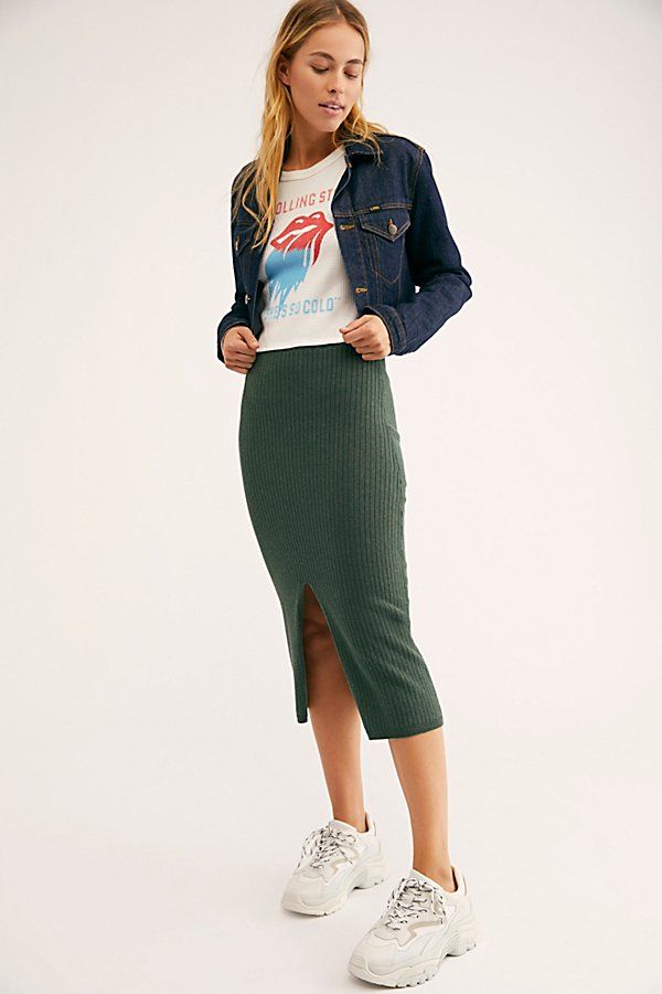 Skyline Midi Skirt by Free People | Free People (Global - UK&FR Excluded)