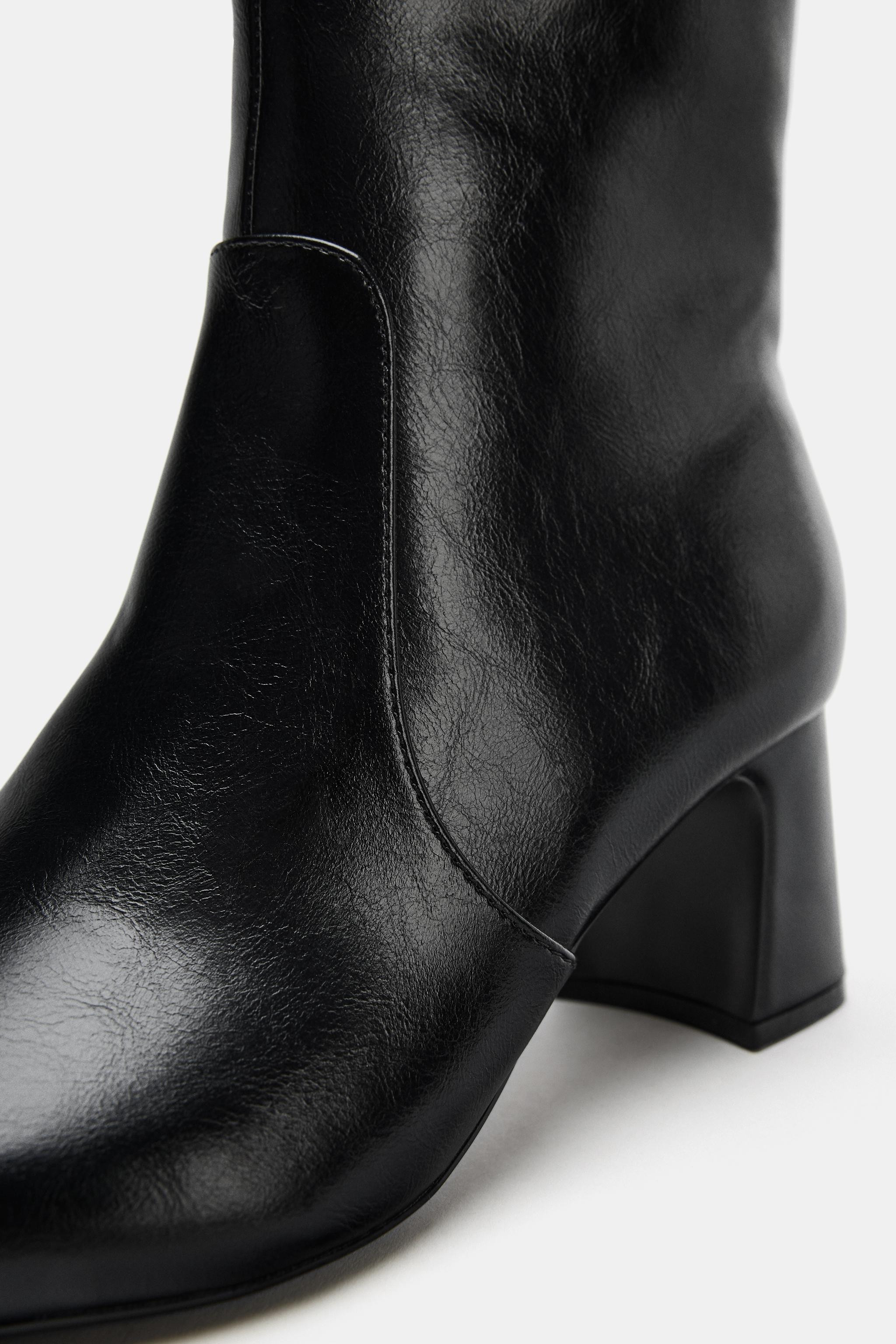 BLOCK HEEL ANKLE BOOTS | Zara US