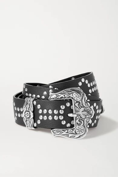 Lara studded textured-leather belt | NET-A-PORTER (UK & EU)