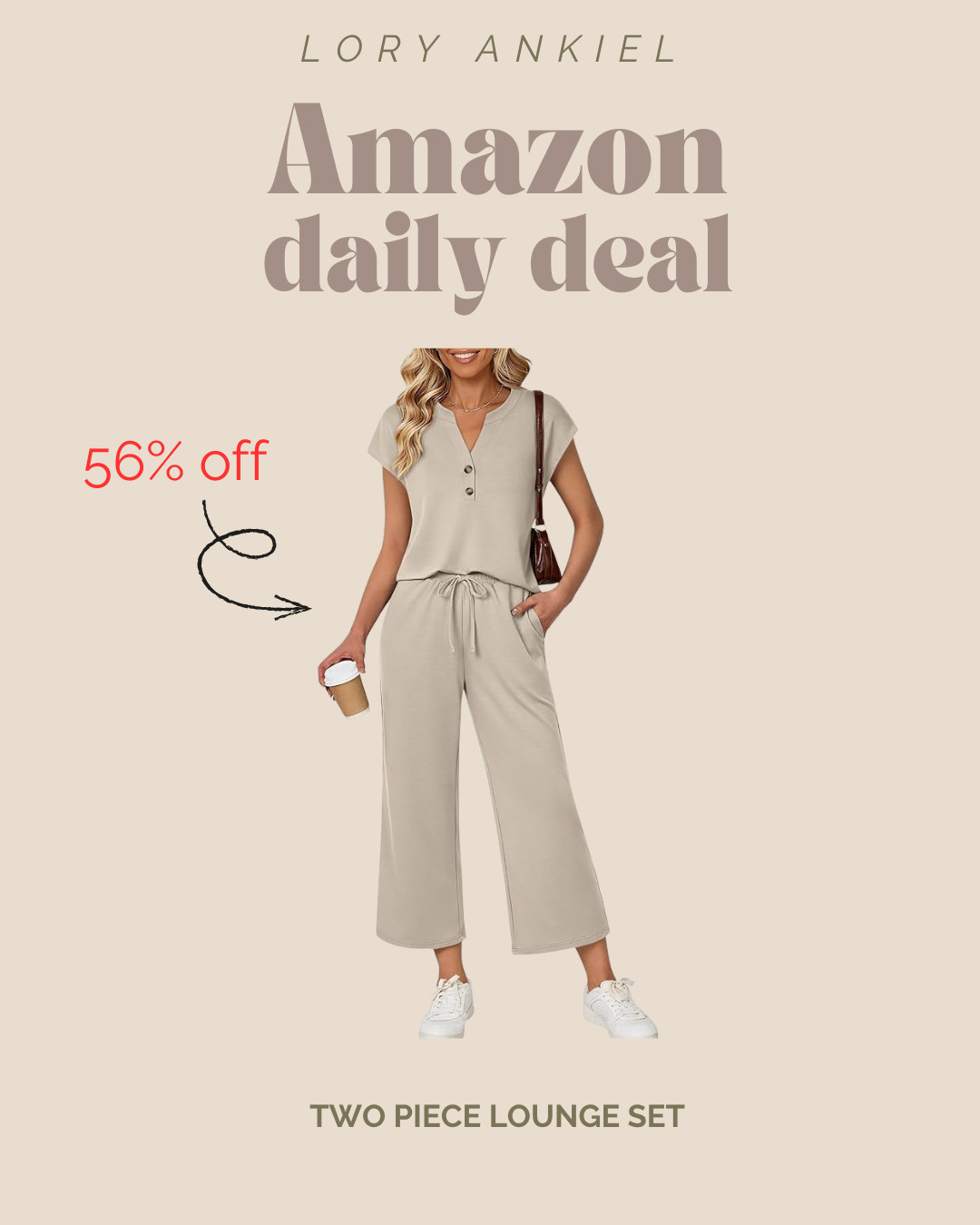 Amazon Daily Deal! - Two Piece Lounge Set

#traveloutfit #airportoutfit 

 #LTKActive #LTKSaleAlert #LTKTravel