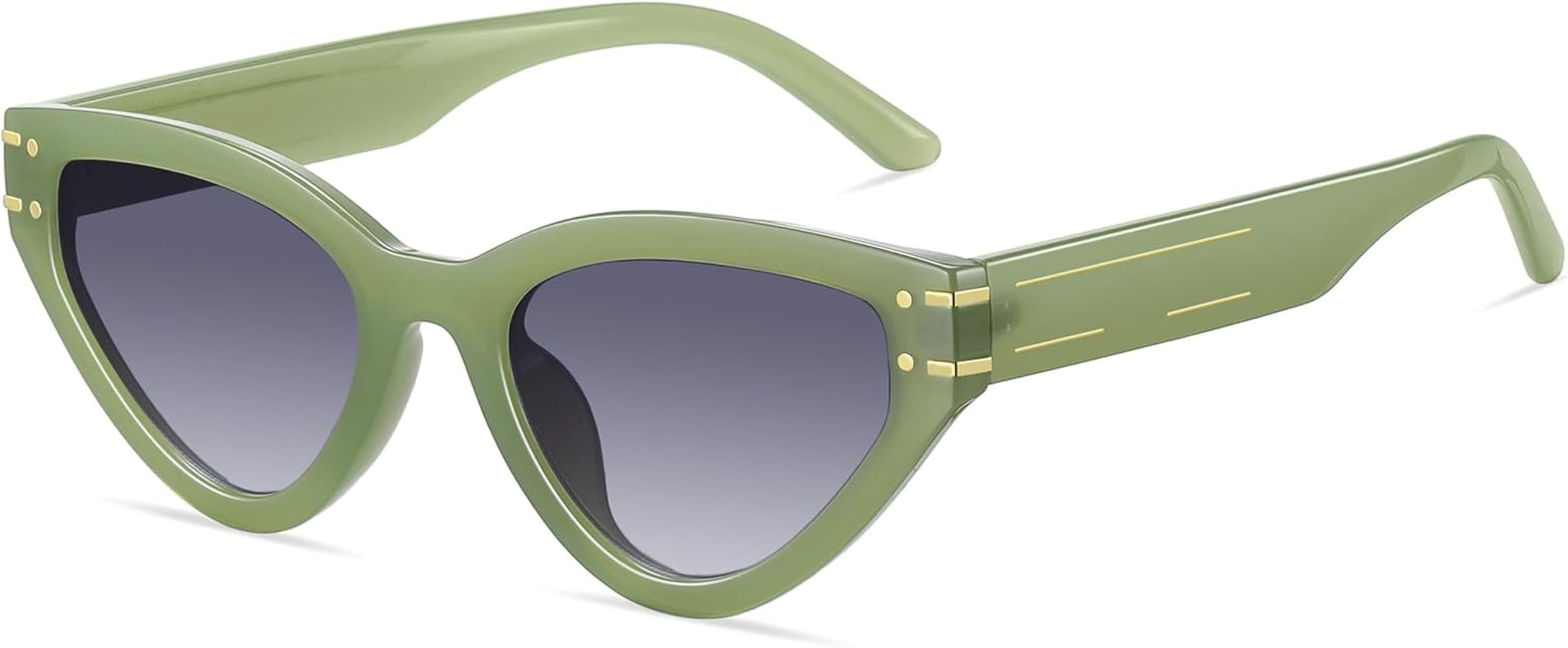 Cat Eye Sunglasses for Women Trendy Classic UV400 Protection Triangle Frame Cateye Sun Glasses | Amazon (US)