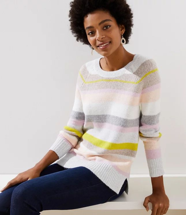 Mixed Stripe Sweater | LOFT | LOFT