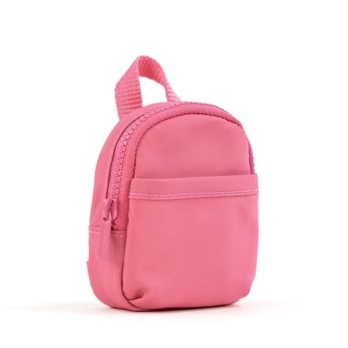 packlab Micro Nano Backpack Keychain – Mini Pink Backpack Coin Purse for Women & Girls – Trendy Small Pouch for Cards, Lip Balm & Essentials | Amazon (US)