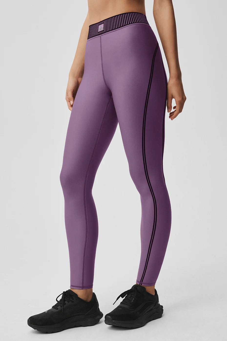 ALO | Airlift High-Waist 7/8 Line Up Legging in Plum Kiss Purple, Size: XS | Alo Yoga (US)