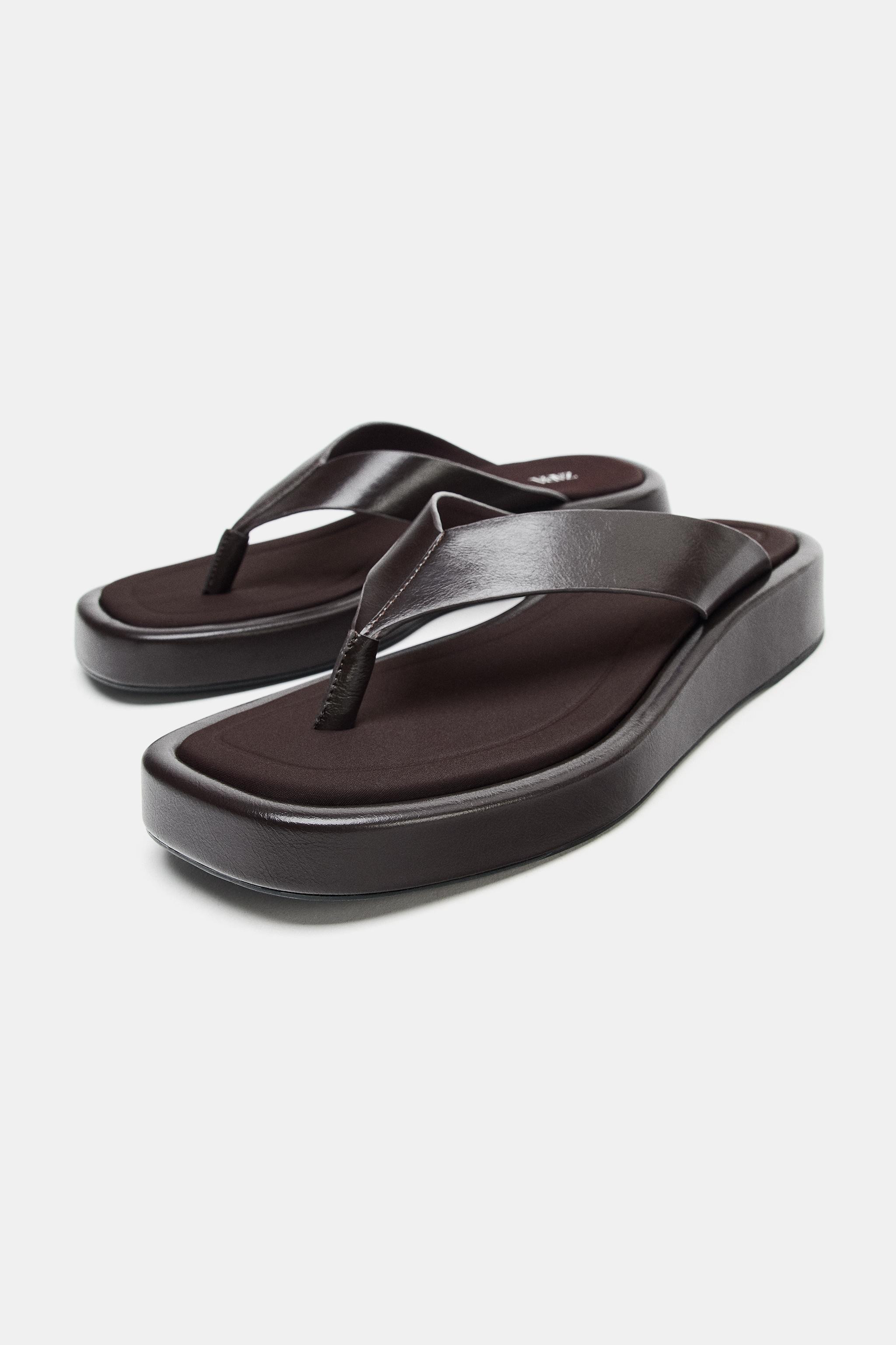 FLAT STRAP SANDALS | Zara US