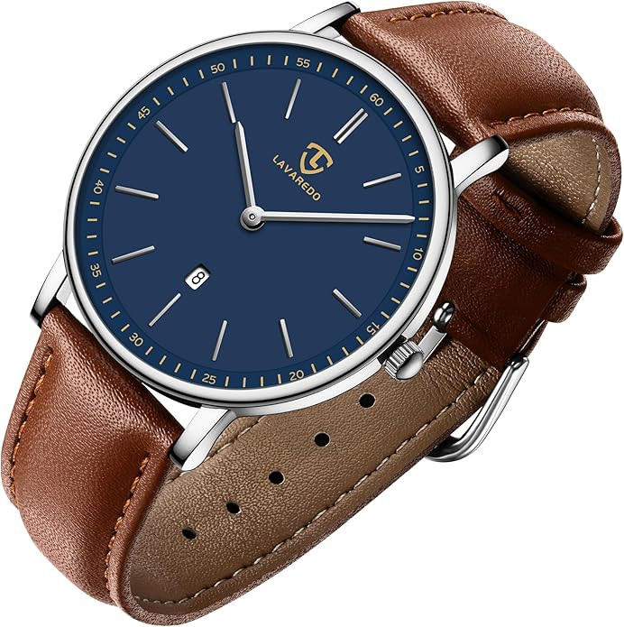 BEN NEVIS Watch, Mens Watch, Minimalist Fashion Simple Wrist Watch Analog Date with Leather Strap | Amazon (US)