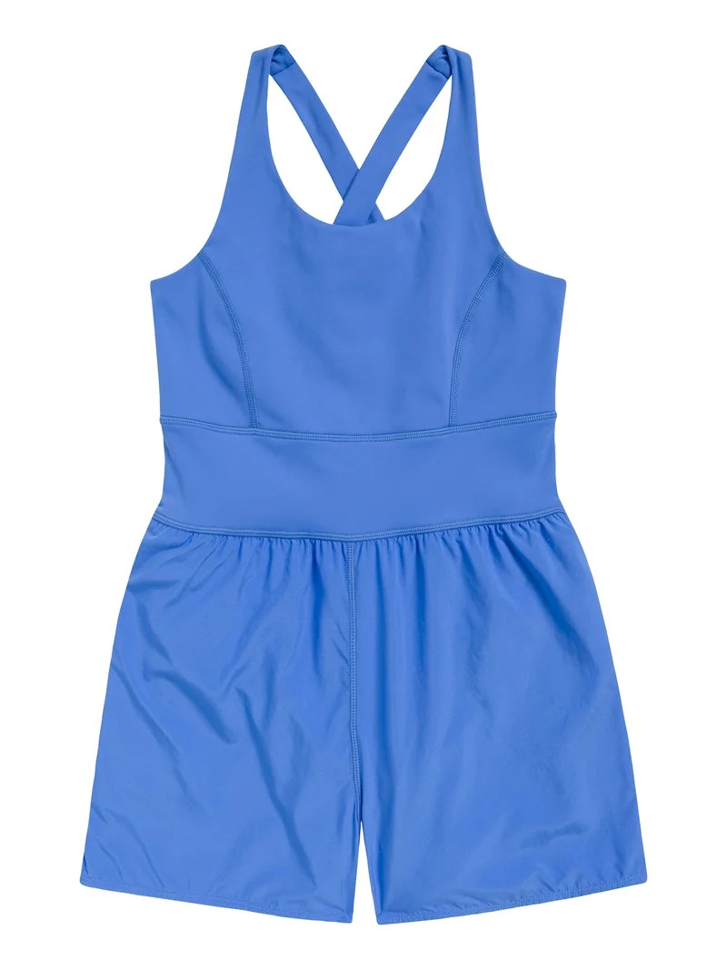 Athletic Works Girl's Strappy Romper, Sizes 4-18 | Walmart (US)