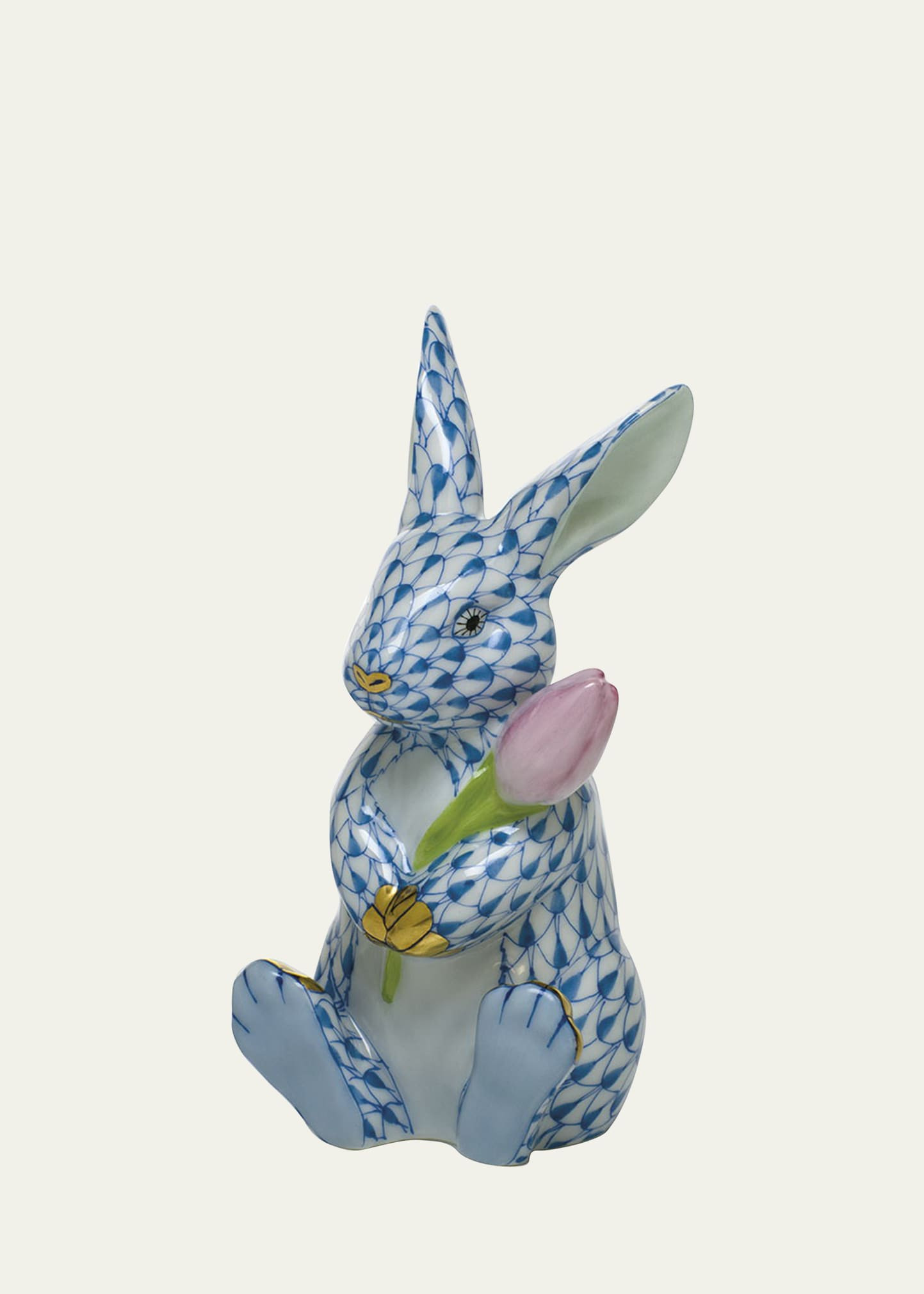 Herend Blossom Bunny Figurine | Bergdorf Goodman