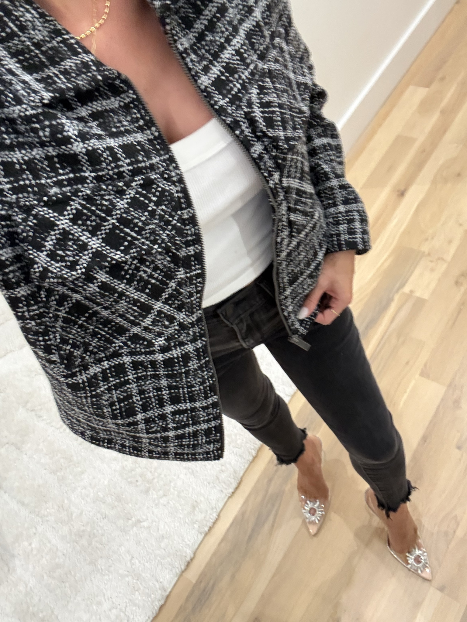 Walmart winter outfit idea tweed jacket 

#LTKHoliday #LTKootd #LTKSaleAlert