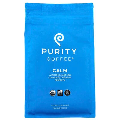 Purity Coffee, Calm, Ground, Decaffeinated, 12 oz (340 g) | iHerb