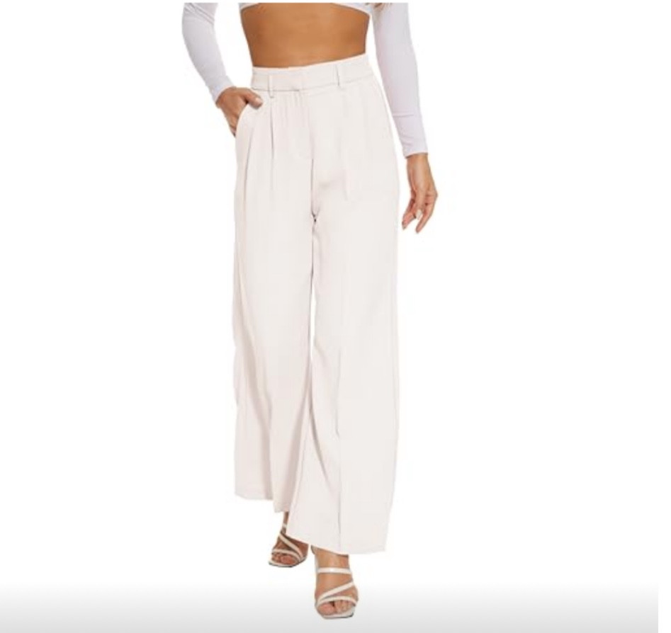 Wide Leg Pants Women's High Elastic Waisted in The Back Business Work Trousers Long Straight Suit Pants

#elegantstyle
#womensfashion

#LTKWorkwear #LTKStyleTip #LTKFindsUnder50