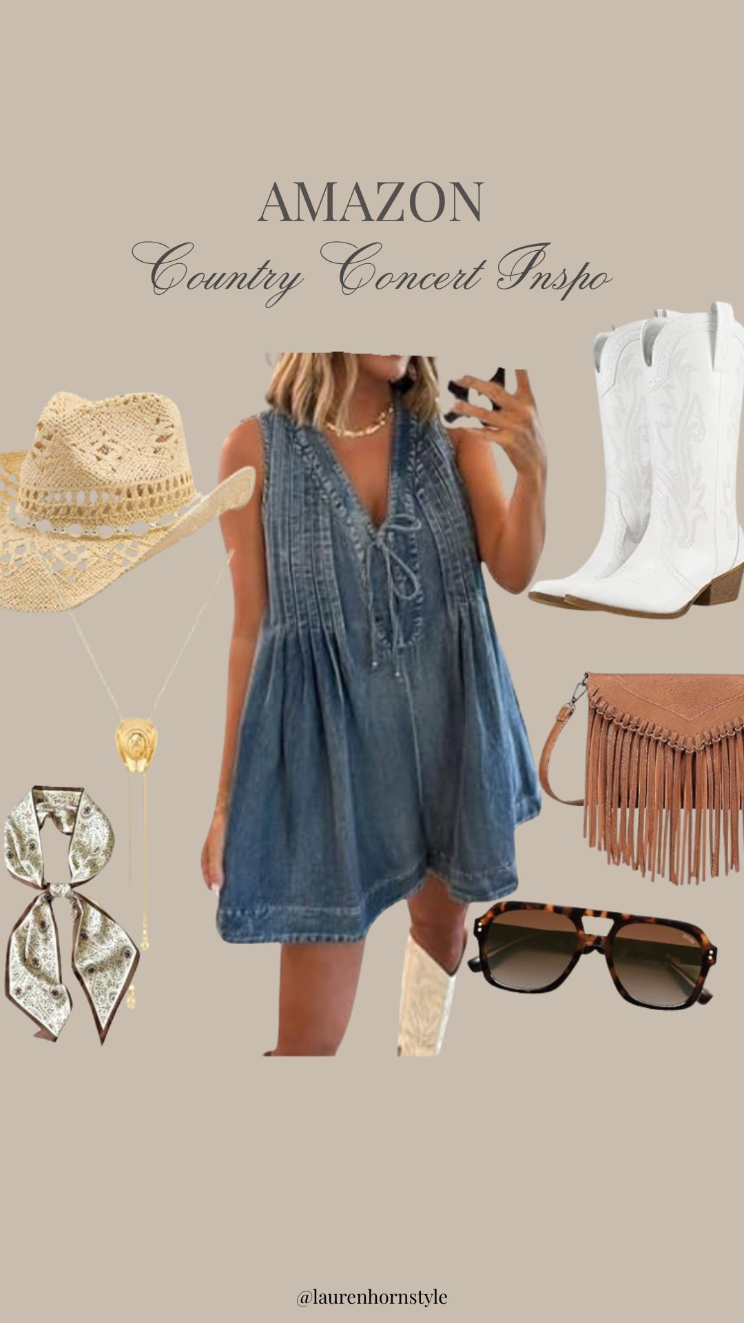 Amazon country concert outfit inspiration

Western outfit, concert outfit, date night outfit, spring style, cowboy boots, cowboy hat, fringe purse  

 #LTKFestival #LTKootd #LTKSeasonal