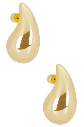 Natalie B Jewelry Gianna Large Teardrop Earrings in Gold from Revolve.com | Revolve Clothing (Global)