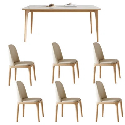 Rock plate dining table and chair combination | Wayfair North America