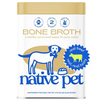 Native Pet Beef Bone Broth Flavor Topper Dry Dog Food - 4.75oz | Target