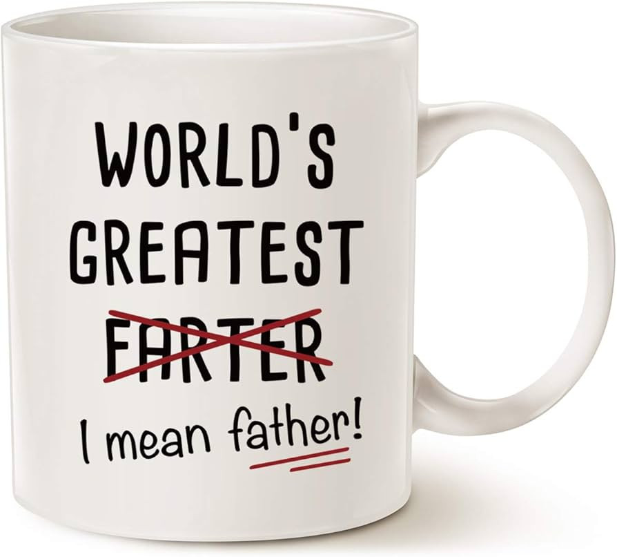 Funny Best Dad Coffee Mug, World's Greatest F, I Mean Father, Best Cute Birthday Gifts for Dad Cu... | Amazon (US)