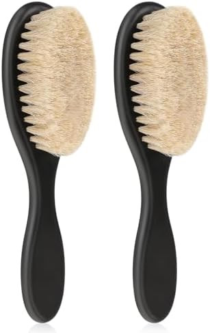Slick Back Hair Brush, 2 Pack Soft Bristle Smoothing Hair Brushes for Women Curly Hair Detangling... | Amazon (US)
