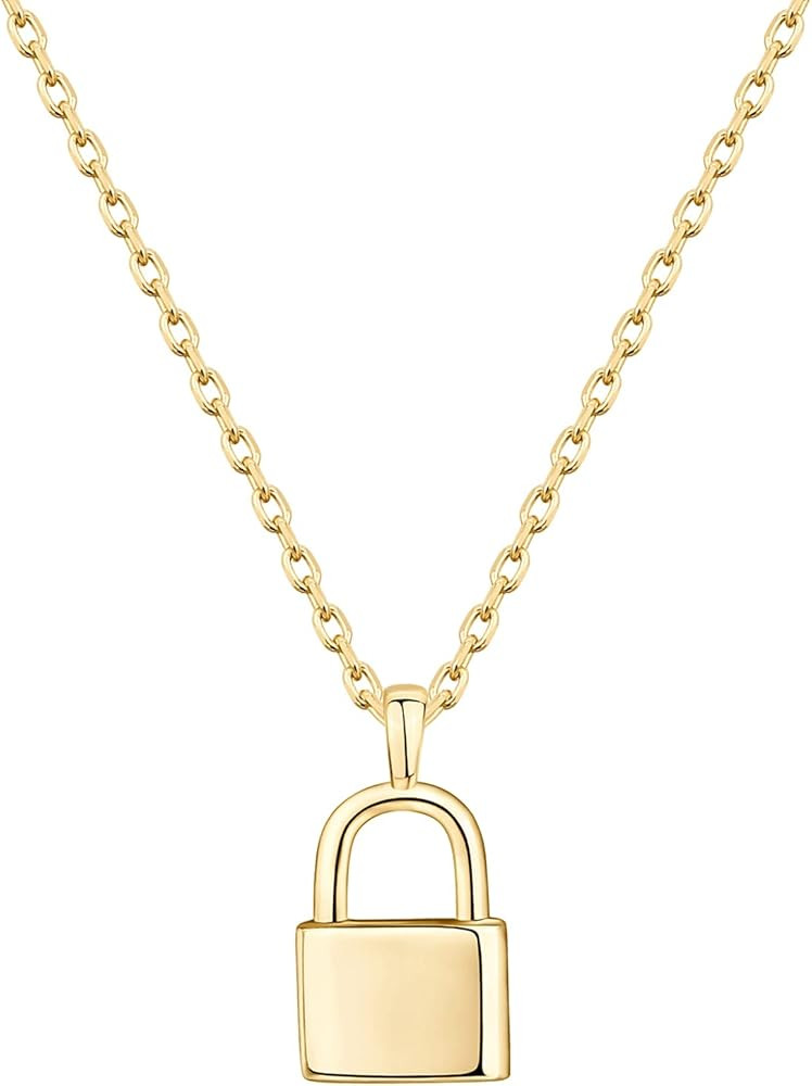 PAVOI 14K Gold Plated Dainty Pendant Necklace | Dot, Elephant, Butterfly, Pineapple Pendant | Lay... | Amazon (US)
