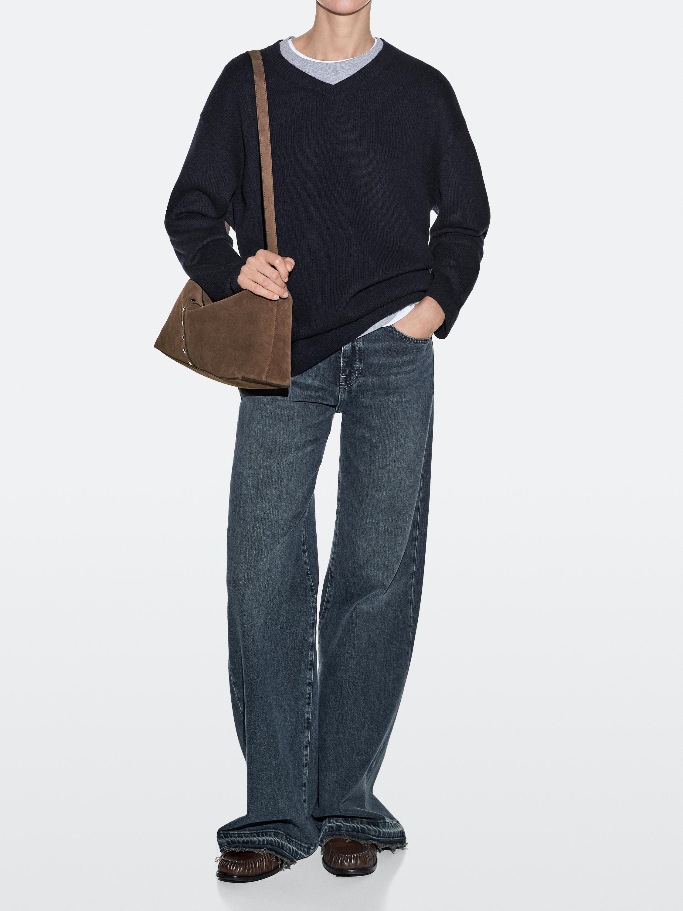 Bucket Bag aus Rauleder | Massimo Dutti DE