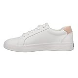 Keds Women's Pursuit Sneaker, White/Blush Leather, 9.5 | Amazon (US)