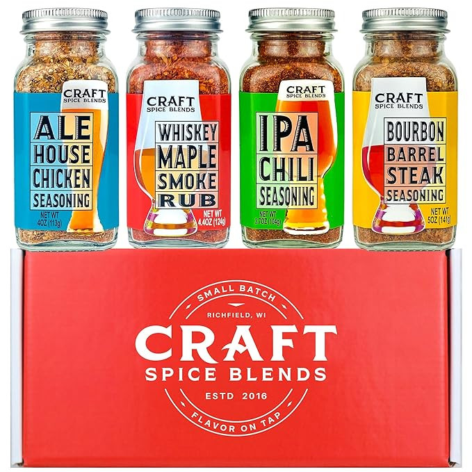 Craft Spice Blends Grilling Seasoning & Rub 4-Pack Gift Set - Top Shelf Spices Raising the Bar on... | Amazon (US)