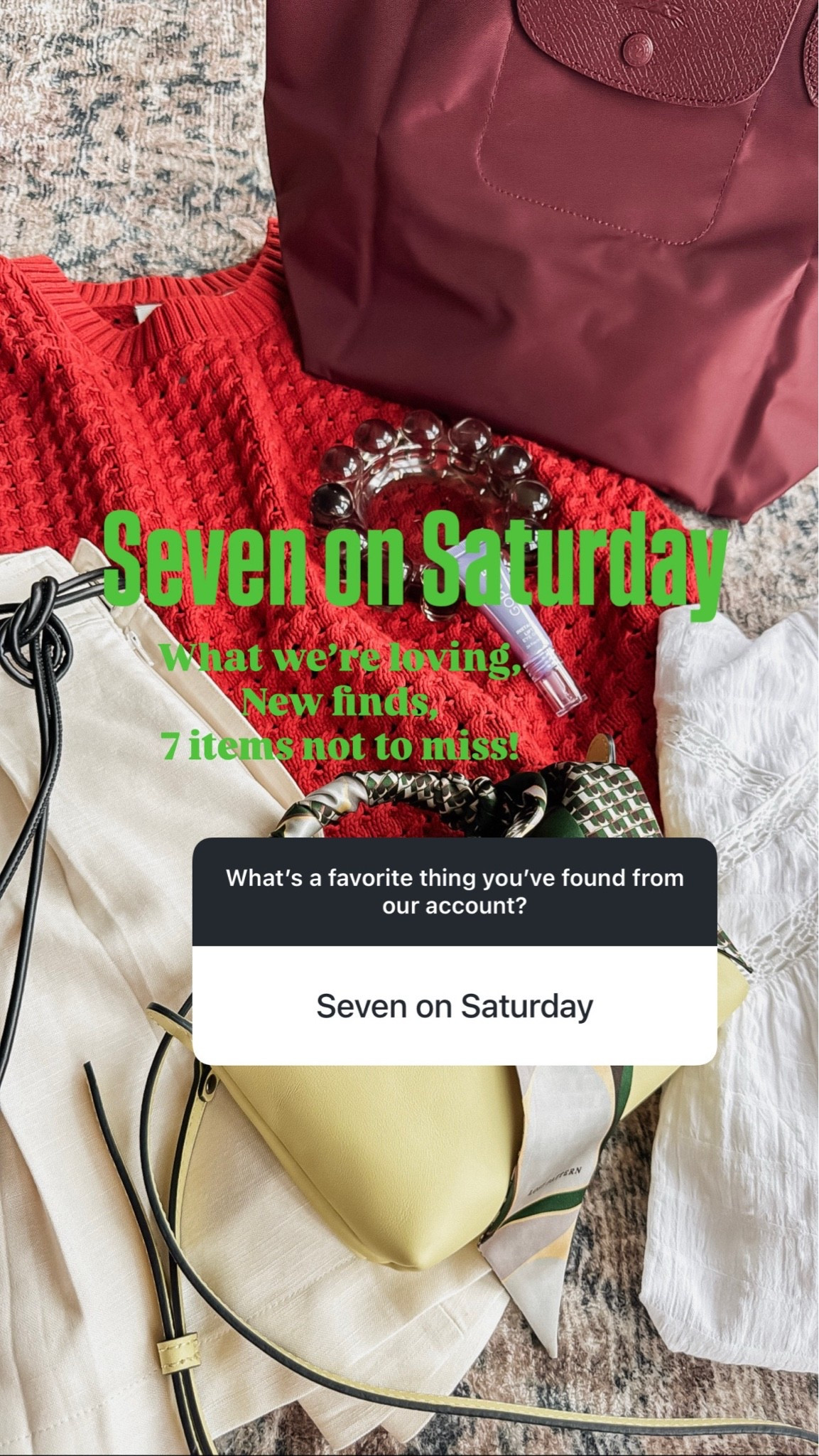 These Saturday posts are fun!! 
Sharing 7 items we’re loving, new finds- 7 items not to miss!!

#LTKmomlife #LTKOver40