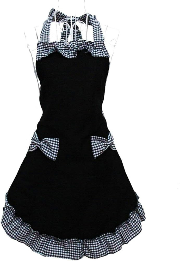 Hyzrz Cute Retro Lovely Vintage Ladies Kitchen Flirty Vintage Aprons for Women Girls with Pockets... | Amazon (US)