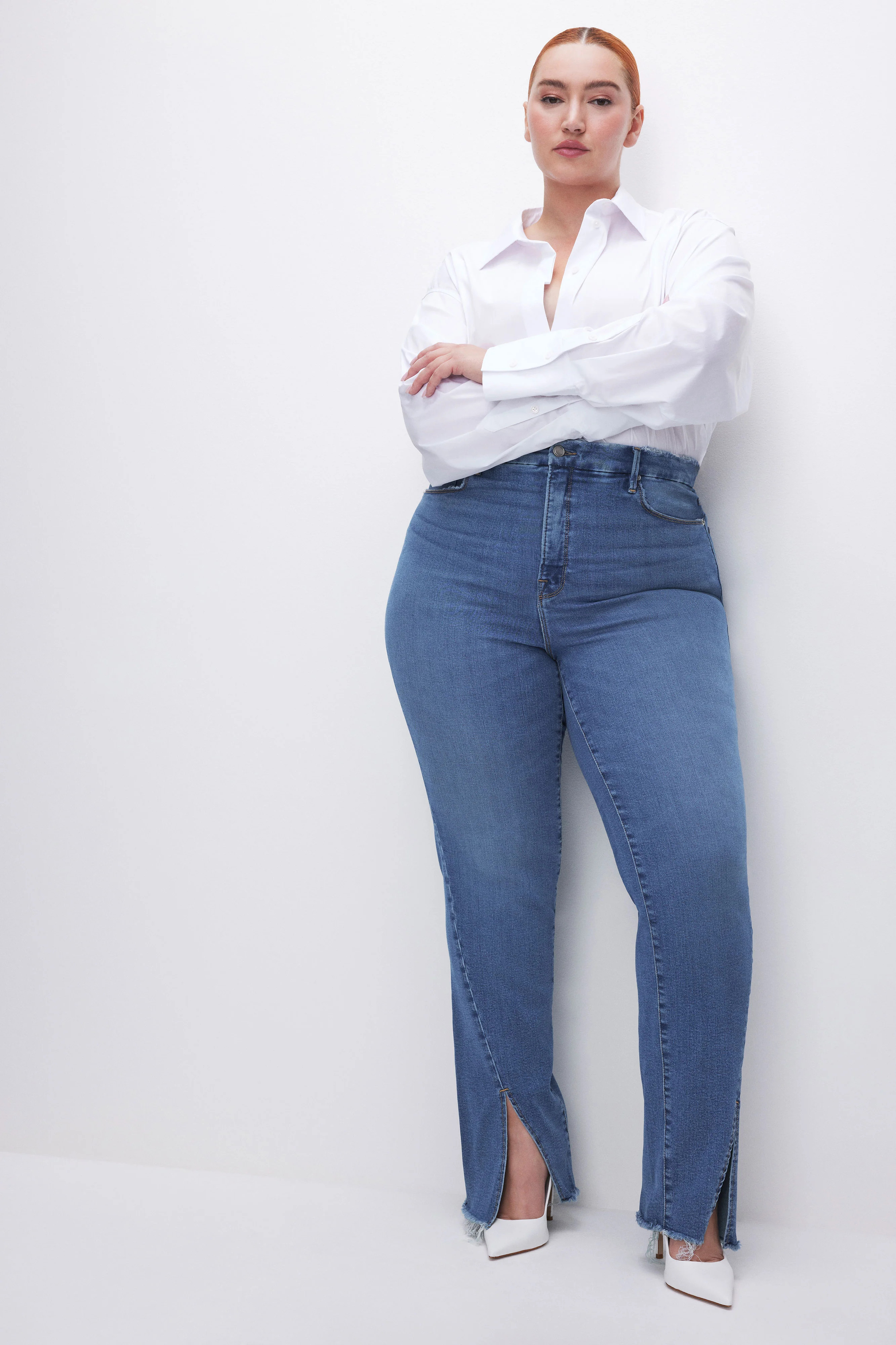 GOOD BOY STRAIGHT JEANS | INDIGO584 - GOOD AMERICAN | Good American