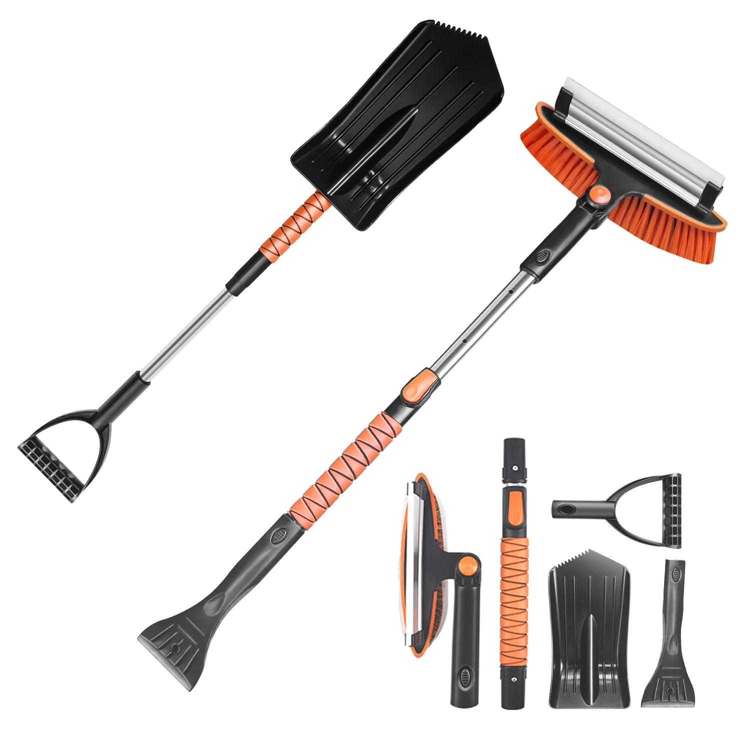 YSMJ 34'' to 41'' Extendable Snow Brush with Snow Shovel, Ice Scraper for Car Windshield, Telesco... | Walmart (US)