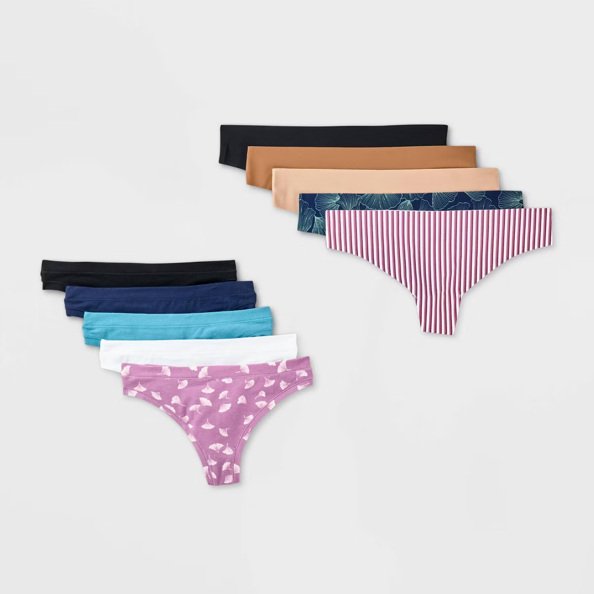 Women's 10pk Mix & Match Thong Underwear - Auden™ Assorted Color | Target