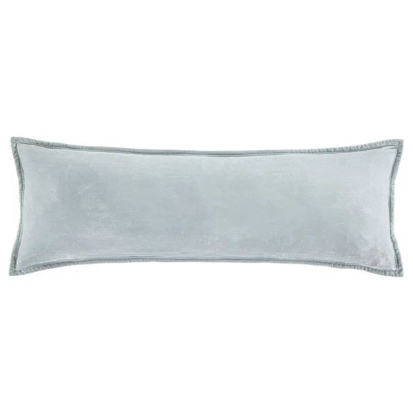 Annita Solid Faux Silk Velvet Romantic Western 14x42 inch Long Lumbar Pillow | Wayfair North America