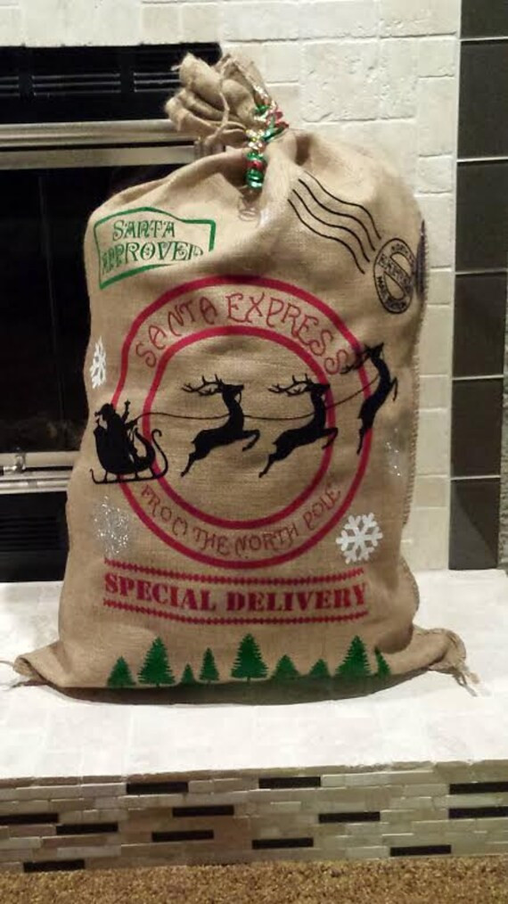 Handmade Personalized Santa Sack/Bag Christmas Stocking | Etsy | Etsy (US)