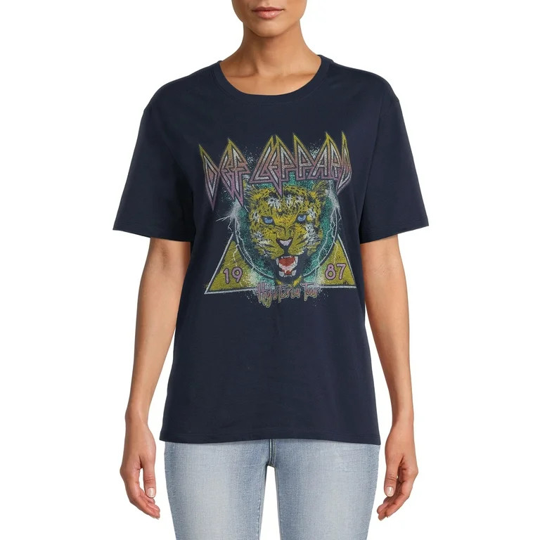 Time And Tru Women's Graphic Tee with Short Sleeves | Walmart (US)